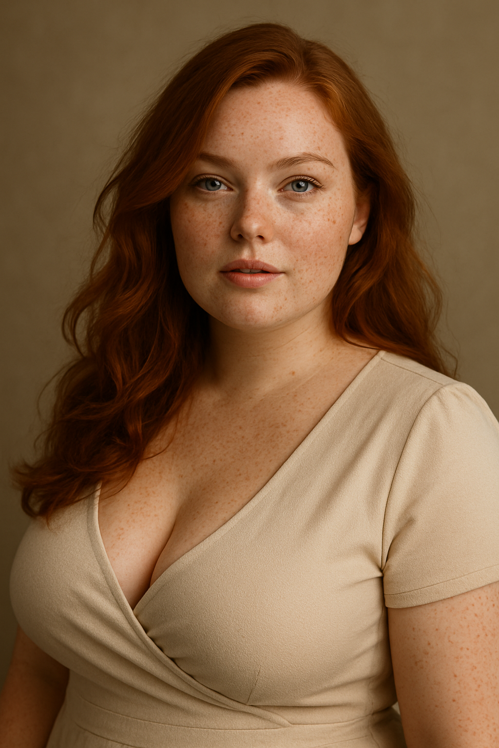 My Dream Girl - Curvy Redhead with Freckles
